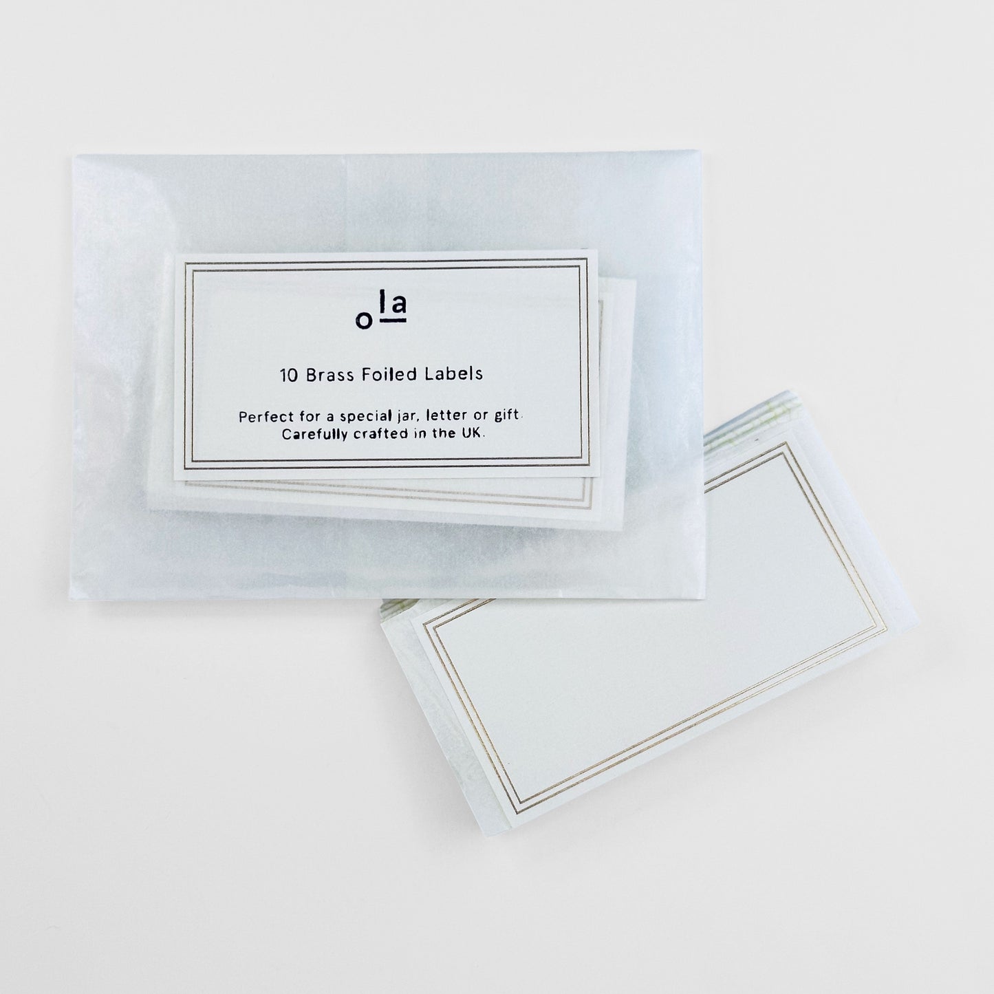 FOIL ADHESIVE LABELS | SET OF 10