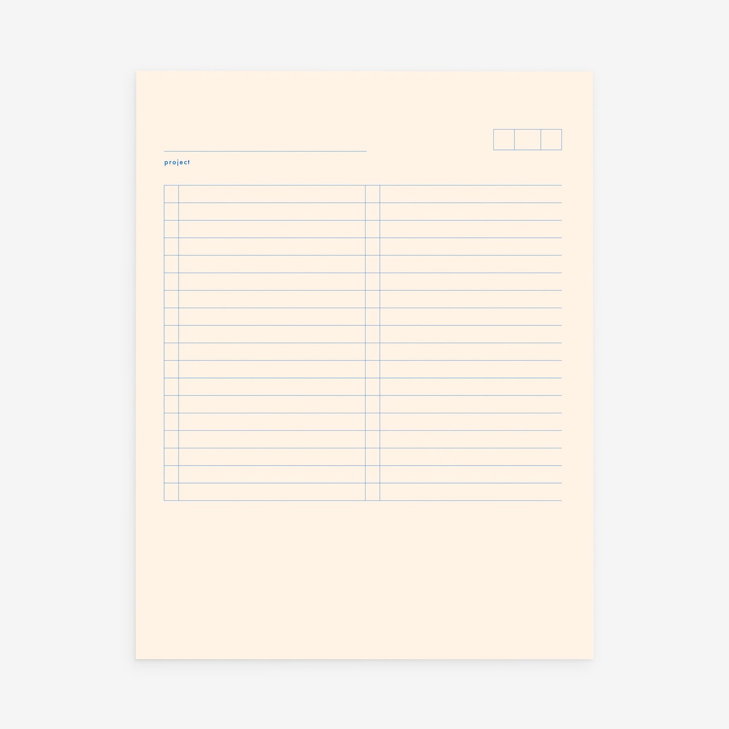 LETTERPRESS PROJECT PAD | TWO COLORS