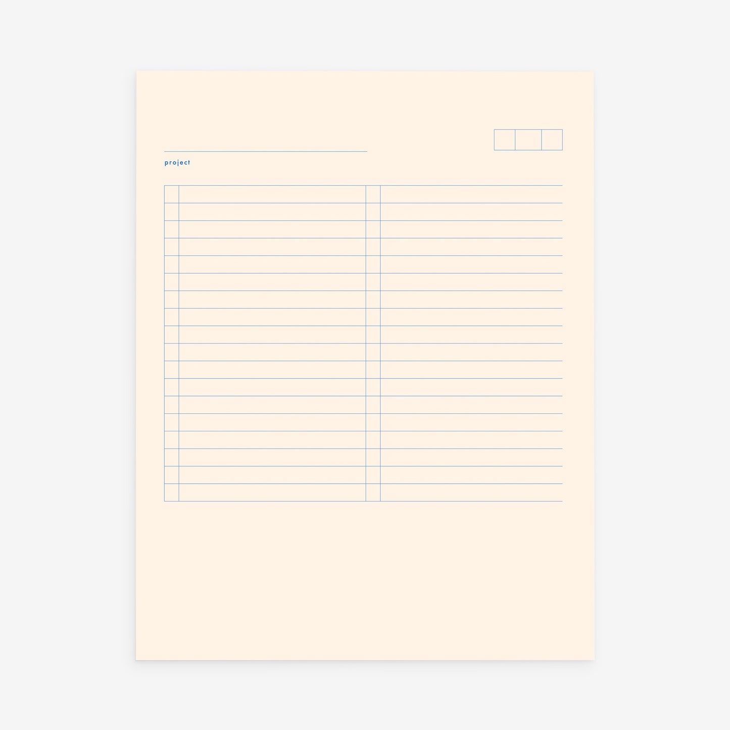 LETTERPRESS PROJECT PAD | TWO COLORS