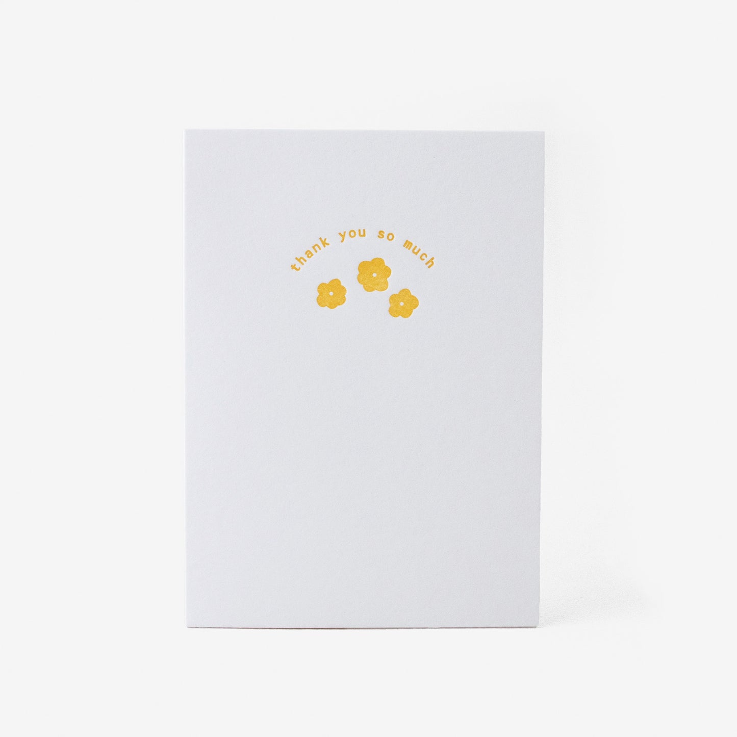 INDIVIDUAL GREETING CARD | YELLOW FLORAL THANKS
