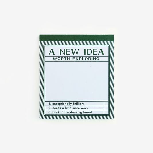 "A NEW IDEA" NOTEPAD