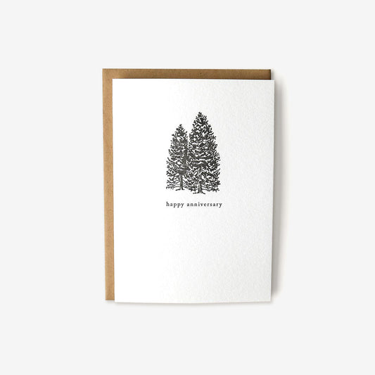 INDIVIDUAL GREETING CARD |  ANNIVERSARY TREES
