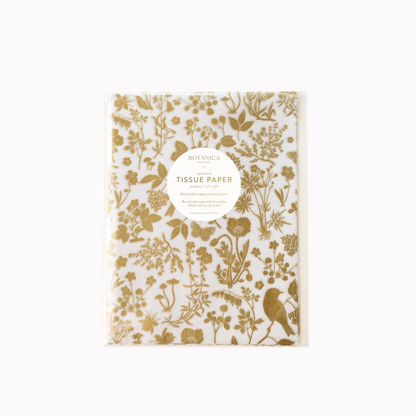 BOTANICAL TISSUE SHEETS | FOUR PATTERNS