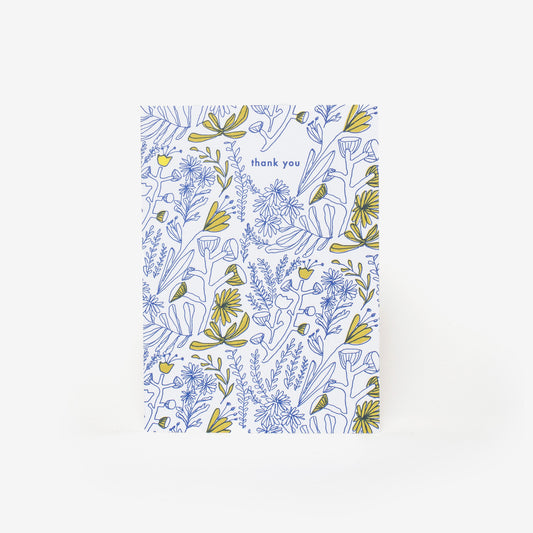 DOODLE FLORAL THANK YOU NOTES | SET OF SIX
