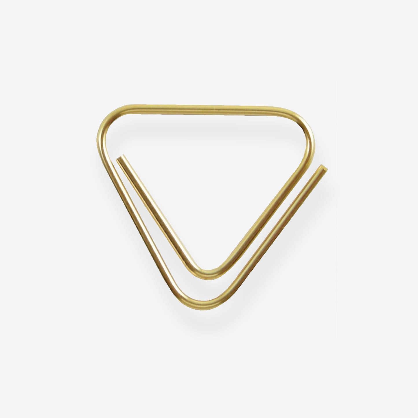 GOLD  ITALIAN TRIANGLE PAPER CLIP | SET OF 50