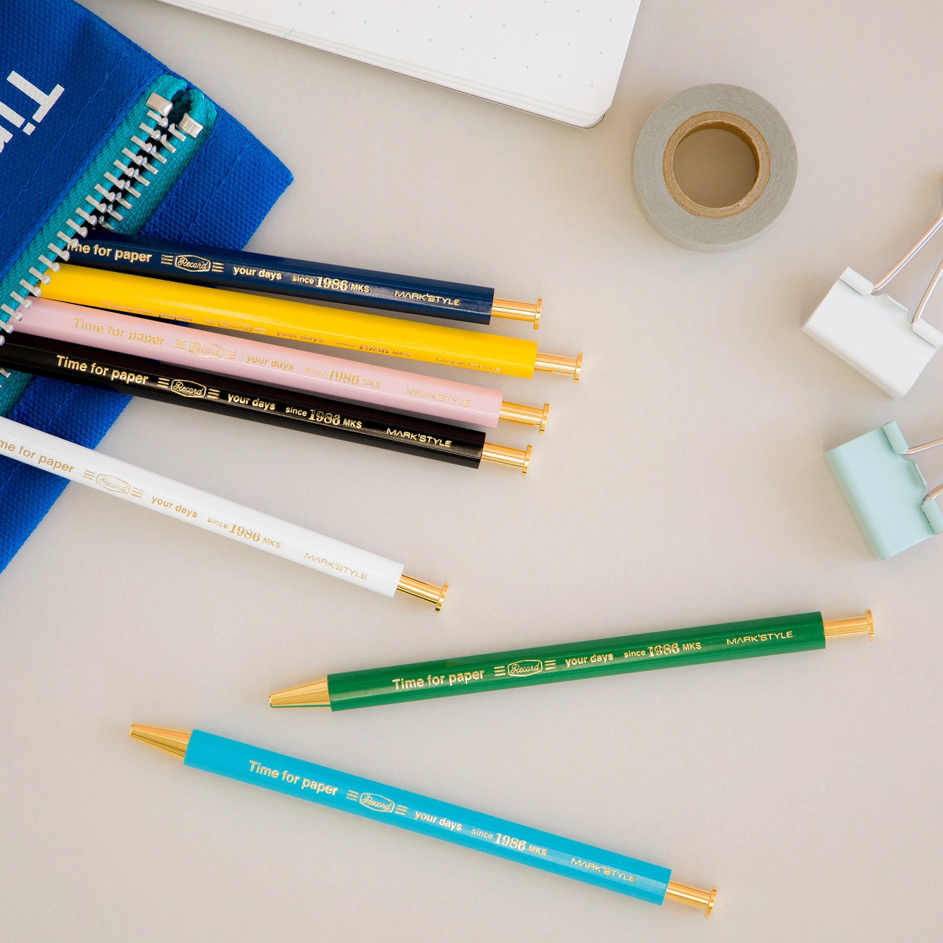 "TIME FOR PAPER" PENS | VARIOUS COLORS