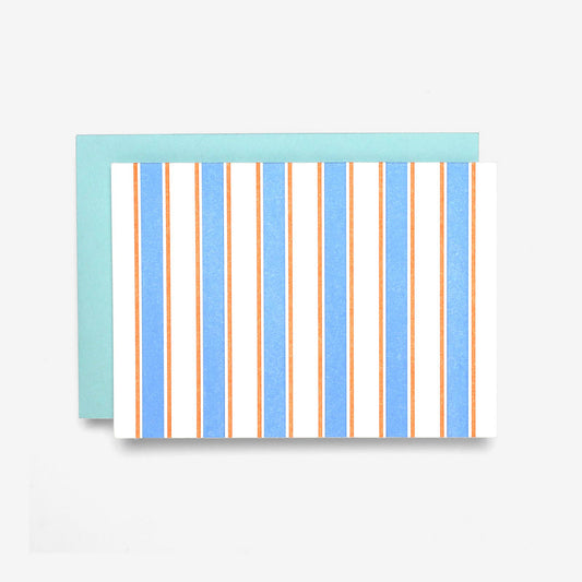 LETTERPRESS FRENCH STRIPE NOTES | SET OF SIX