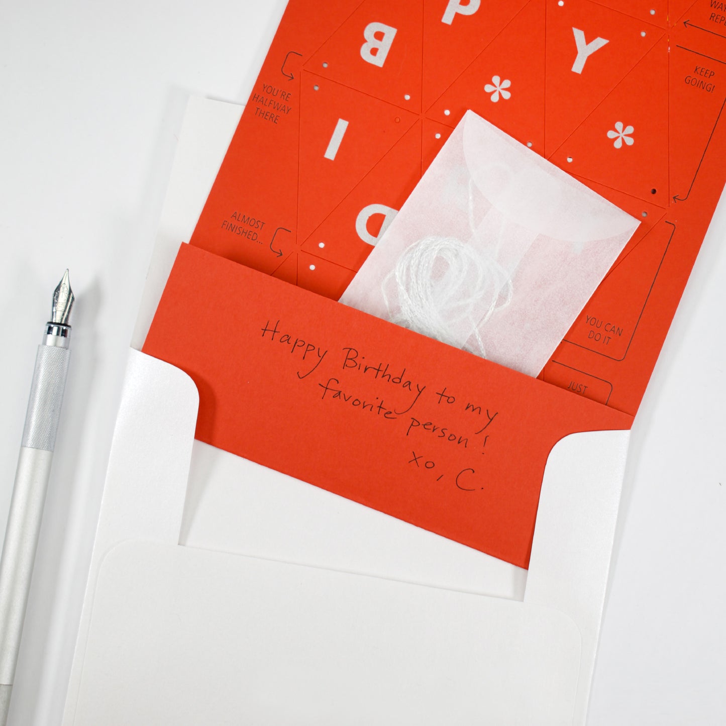 BIRTHDAY PULL-A-PENNANT | THREE COLORS
