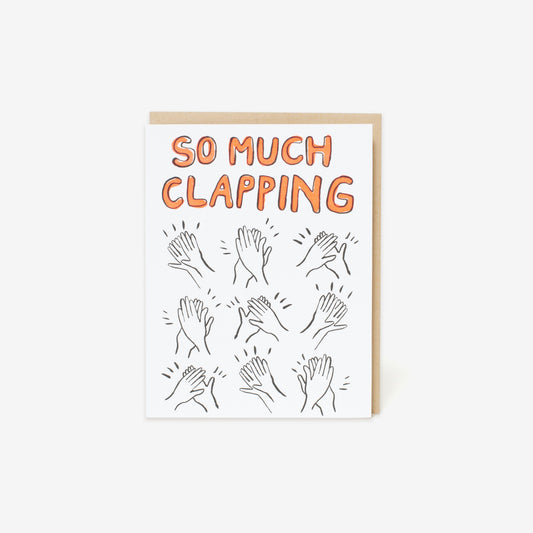 INDIVIDUAL GREETING CARD |  SO MUCH CLAPPING