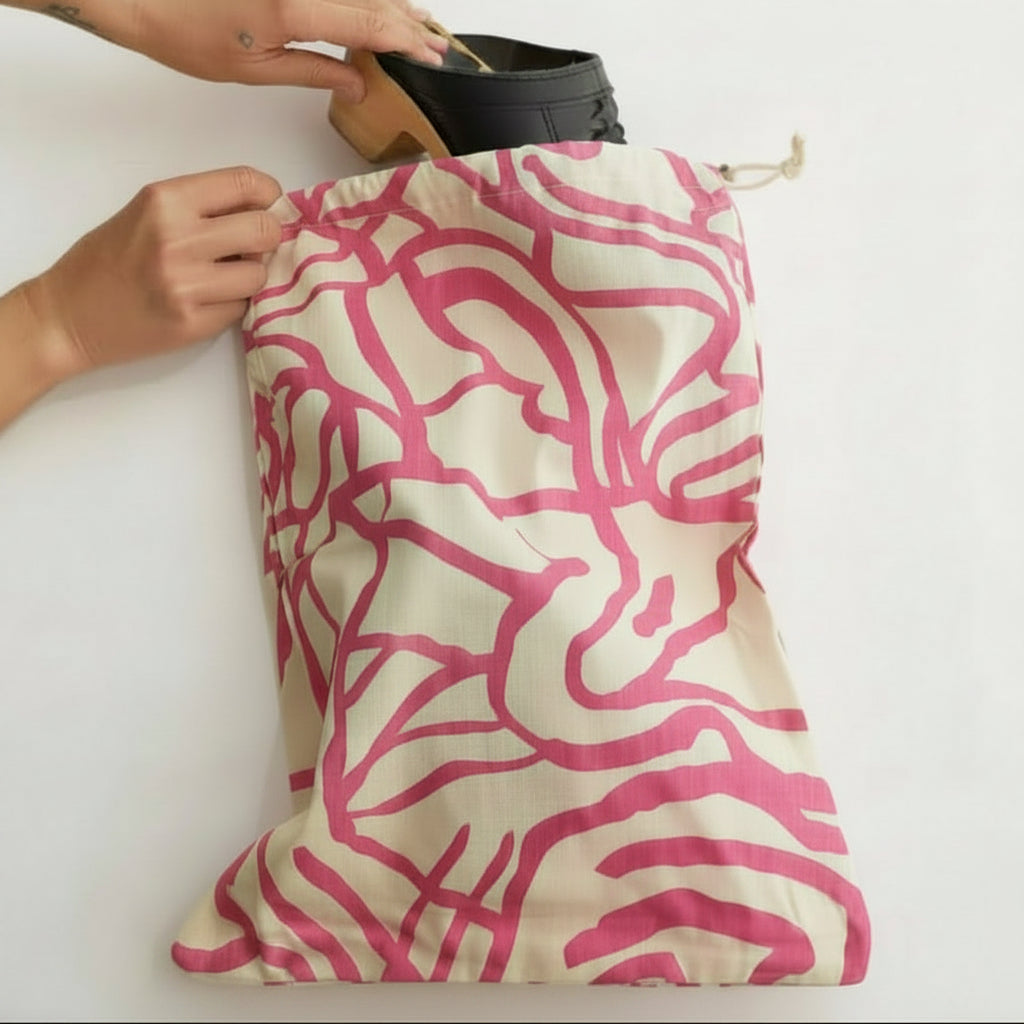 REUSABLE CINCH BAG | SILKSCREENED