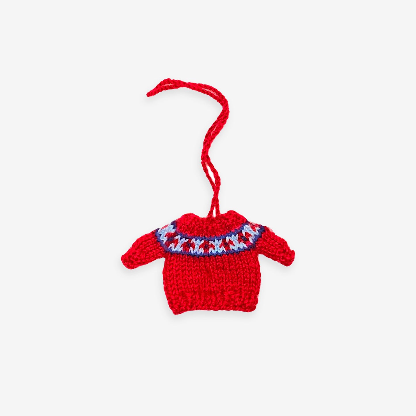 HANDKNIT ORNAMENT  | FAIR ISLE SWEATER