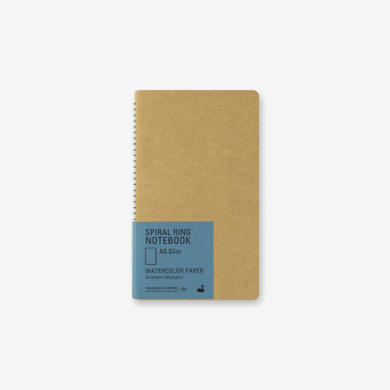 Traveler's Company Spiral Ring Notebook for Watercolor | A5 Slim