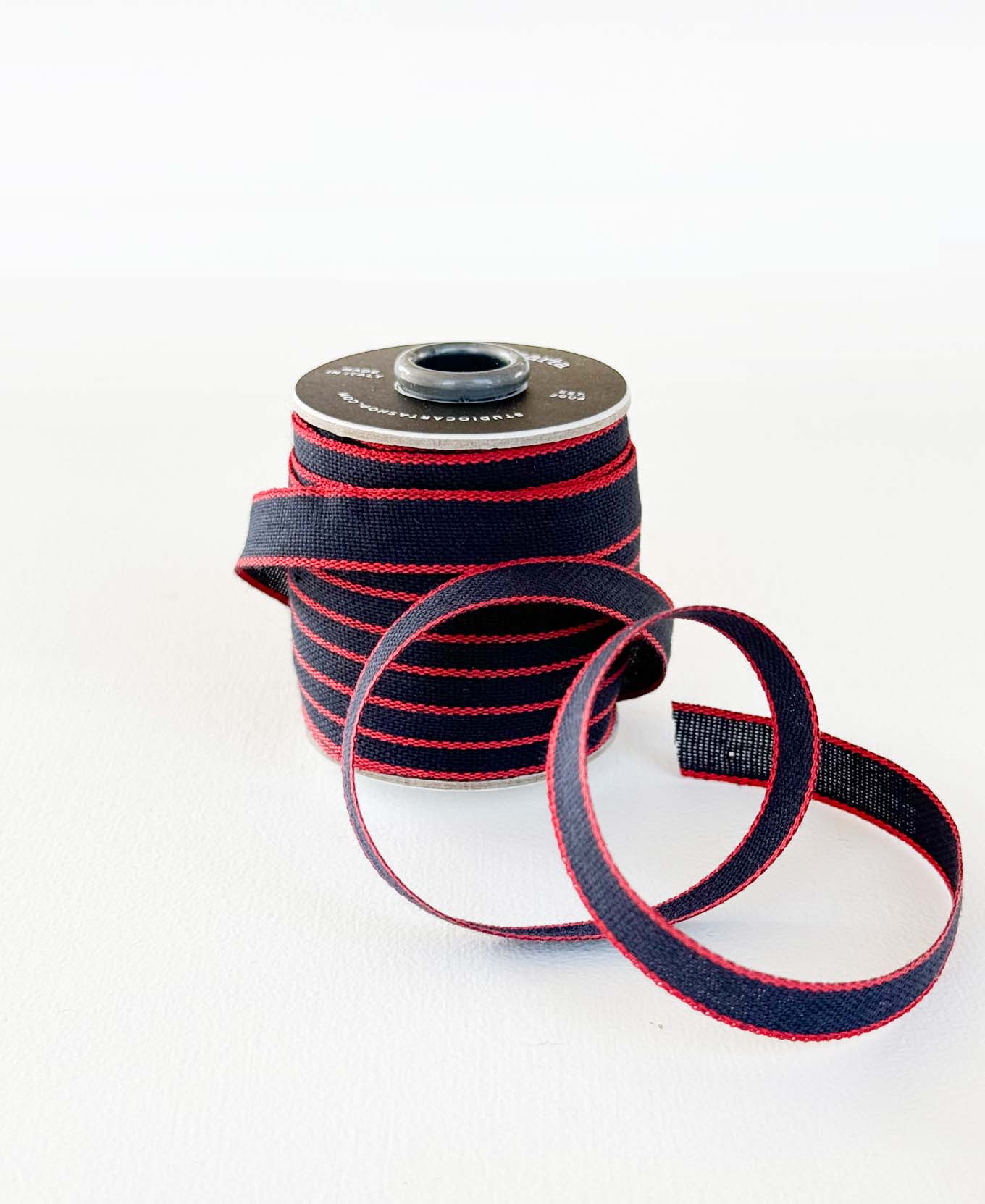 ITALIAN COTTON "DRITTOFILO" RIBBON | 3/8” width